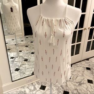 Halter top with soft rope detailing